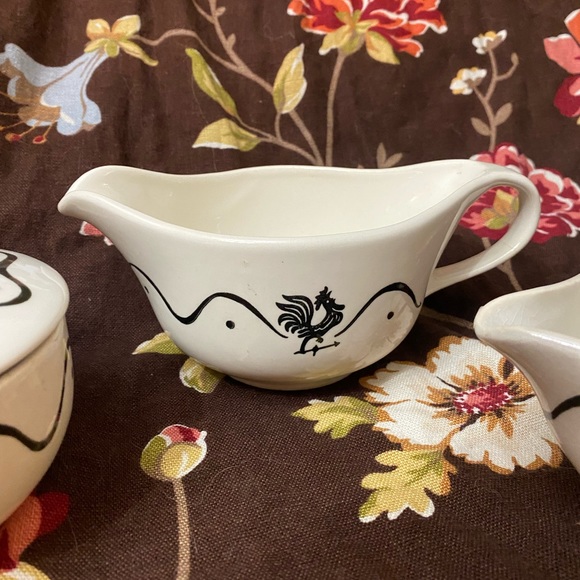 Chicken design 3 piece set sugar creamery set - Picture 3 of 4